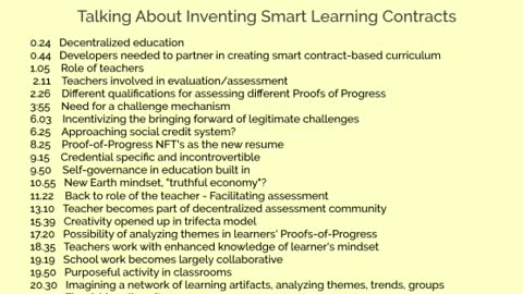 Inventing the Smart Learning Contract on Cardano 2 of 3