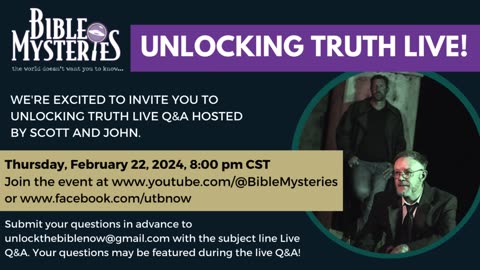 Join us for Unlocking Truth Live!