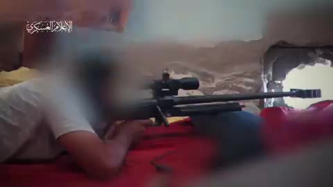 Hamas publishes footage of them sniping a zionist soldier in Gaza city