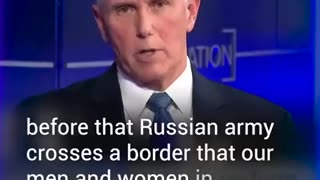 Pence Thinks We Need To Send Troops