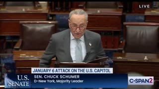 Chuck Schumer Is VERY UPSET Tucker Carlson Ran A Segment On January 6