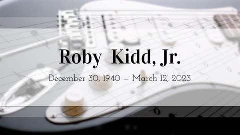 Roby Kidd, Jr. Memorial Slideshow with gospel soundtrack