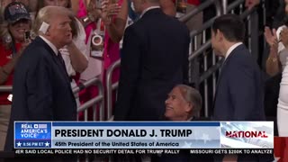 PRESIDENT TRUMP ENTRANCE