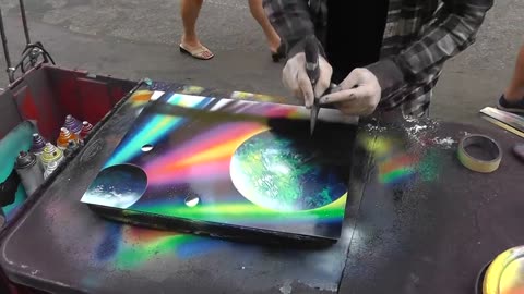 New York spray paint artist, Amazing art