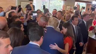 The people of Miami praying over President Trump right after his political indictment.