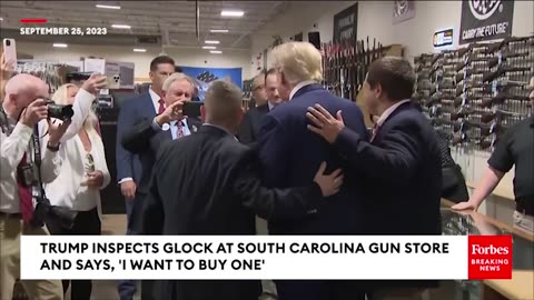 VIRAL MOMENT- Trump Tells South Carolina Gun Store Owner 'I Want To Buy' Glock