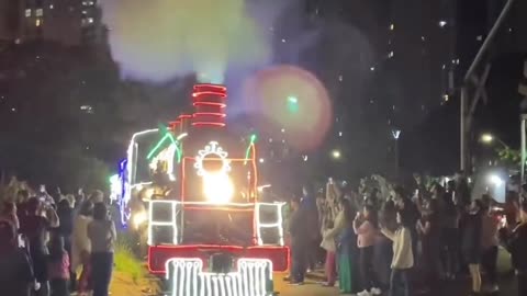 Christmas train in Brazil