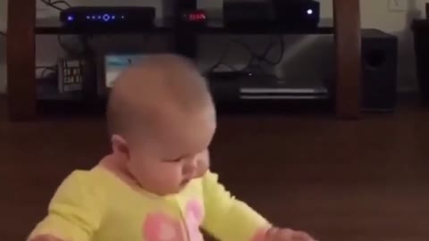 funny baby moment