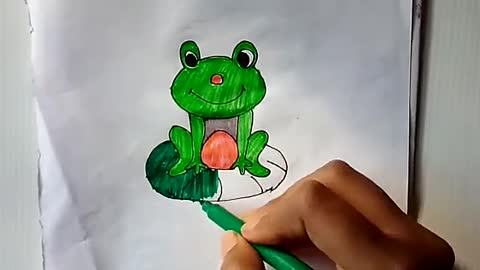 how to draw frog 🐸 step by stepeasy frog drawing for beginners step by step