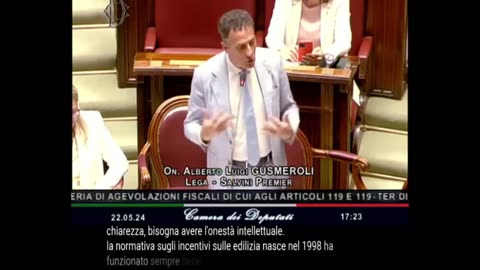🔴On. Alberto Gusmeroli in dichiarazione di voto della Lega in merito al Decreto Superbonus - 22.5.24