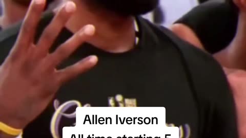 Allen Iverson All Time Starting 5 #nba #basketball #alleniverson