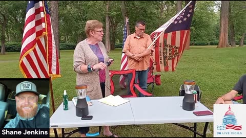 J6 Political Prisoner Shane Jenkins DC Gulag calls in to the Lewisburg Vigil