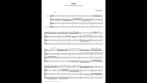 J.S. Bach - Well-Tempered Clavier: Part 2 - Fugue 21 (Bassoon Quartet)