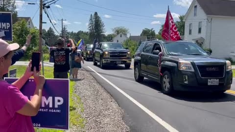 Trump Train Arrives in New Hampshire!