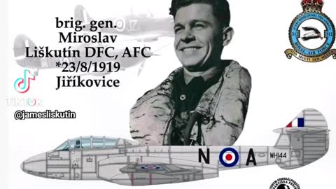 General M A Liškutín DFC AFC RAF 312 FREE CZECHOSLOVAK SQUADRON