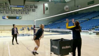 Inside Volleyball Practice - The L Hitting Drill - Coach Ashlie Hain