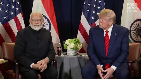 Modi india president and Trump USA President Modi and Trump meeting