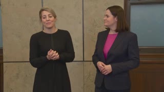Canada: Foreign Affairs Minister Mélanie Joly and Belarusian opposition leader comment ahead of meeting - Tuesday November 22, 2022