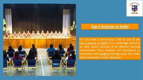 Top 5 Schools in Delhi