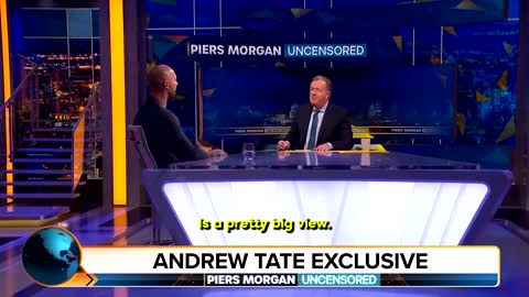 Piers Morgan Attempts to Confront Andrew Tate on Alex Jones & Sandy Hook | Uncensored Clip