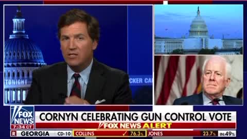 Cornyn Celebrating Gun Control Vote