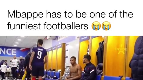 Mbappe has to be one of the funniest footballers