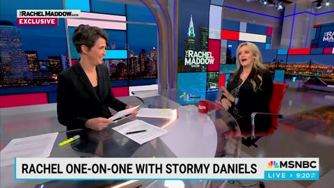 Maddow, Stormy Daniels Awkwardly Role Play Her Testimony From Trump's Trial