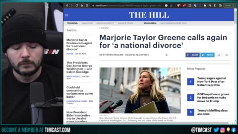 Marjorie Taylor Greene Officially Calls For NATIONAL DIVORCE, Civil War TRENDS After Viral post