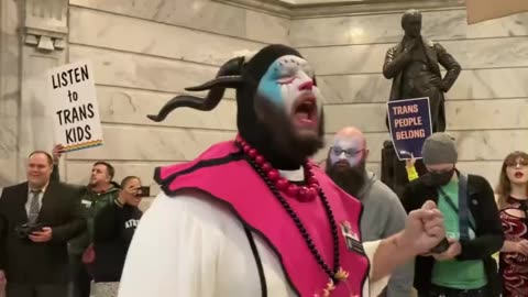 Demonic trans protesters stormed the Kentucky Capitol #Transsurection 29 March 2023