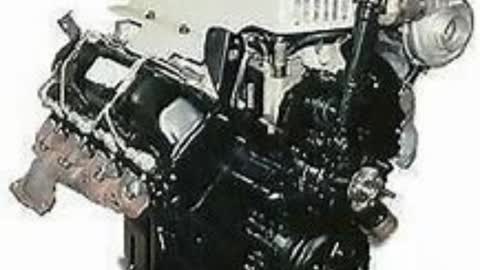 (182) 6.5L Detroit Diesel Turbodiesel engine startup & idle remake (1999)