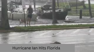 Hurricane Ian hits Florida ! florida under water !