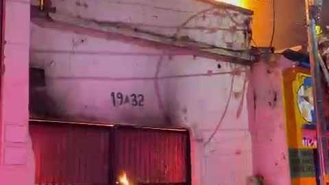 Incendio en el barrio Granada