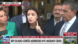 "Close the Border!" - AOC Gets Shouted At By Furious Protestors In New York