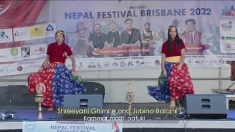 Dance performance by Shreeyani Ghimire and Jubina Balami - Nepal Festival 2022 Brisbane