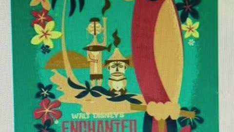 Disney Parks Enchanted Tiki Room Attraction Poster Custom Art Print Reproduction #shorts