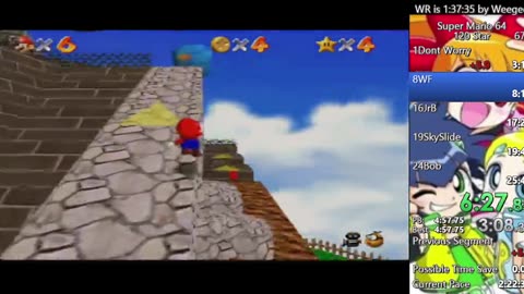 Super Mario 64 100% 120star Speedrun no reset #16