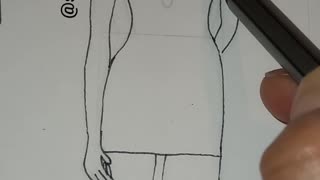 Fashion Illustration Line Drawing