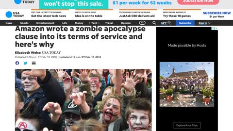 Killer Zombies are coming, says Amazon