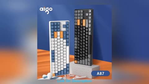 Top Aigo A87 Gaming Mechanical Keyboard 2.4G Wireless USB