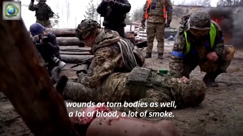 Ukraine military drills imitate real battlefield