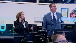 TX: VP Harris speaks to ISS astronauts 'space nerds'