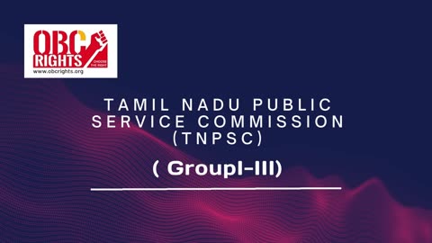 Tamil Nadu Public Service Commission (TNPSC) Group-III