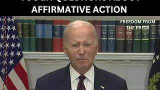 Joe Biden with a horrible take on Affirmative Action.