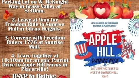 Live - Apple Hill Patriot Ride - Northern CA