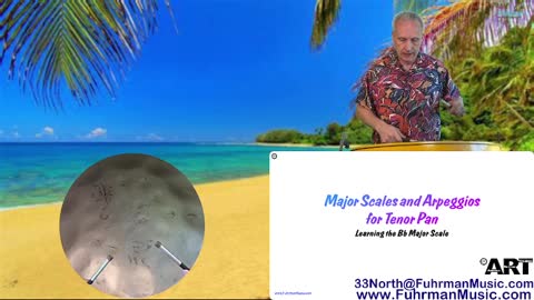3) The Bb Major Scale and Arpeggio for the Tenor Pan (Steel Drum)