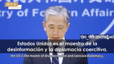 Nueovo Orden Mundial Wang Wenbin "Estados Unidos es el maestro de la desinformación"