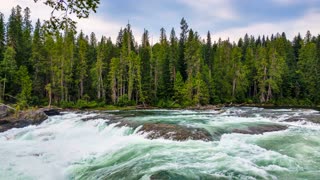 Alpha binaural river rapids ASMR