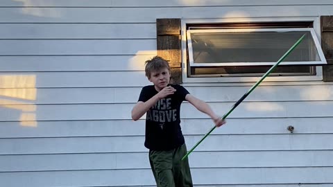 Martial Arts Prodigy goes crazy with Bostaff!