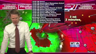 WTVA meteorologist Matt Laubhan overwhelmed as major tornado hits Amory, Mississippi