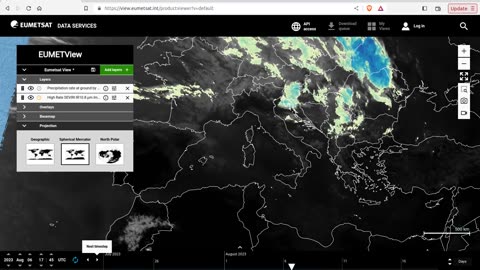 Satellite images August 4 2023 Europe floods